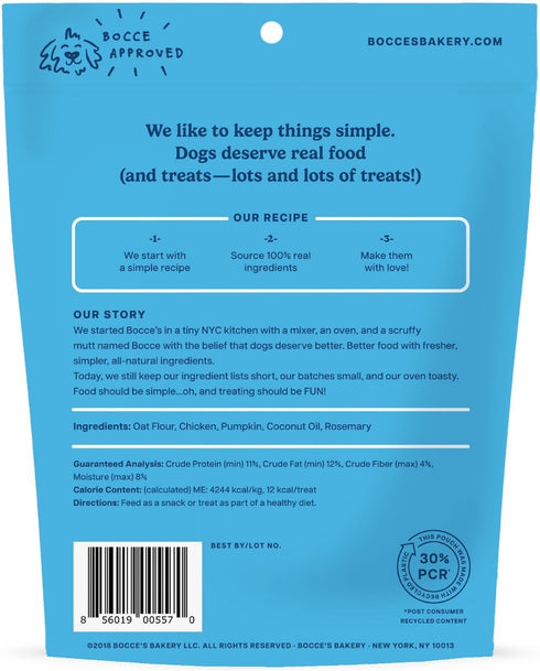 Bocce's Bakery Oven Baked Sunday Roast Treats for Dogs 5 oz